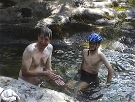 Michael joins in the fun - for the second time on this tour - at Cowgill